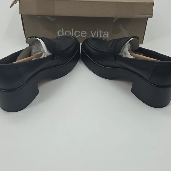 Classic Black Leather Loafers NEW - Picture 13 of 16